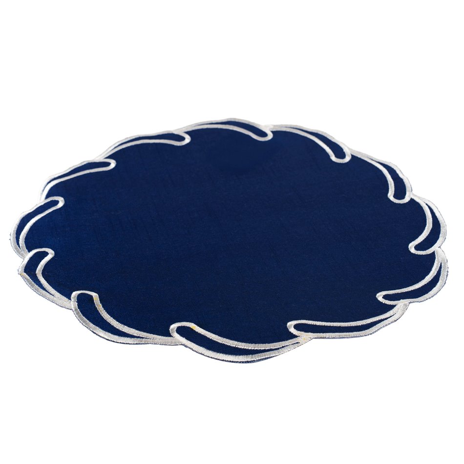 Placemat Palanga, blue, D38cm