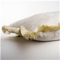 Decorative pillow Jumis, ivory, velvet, 50x50cm