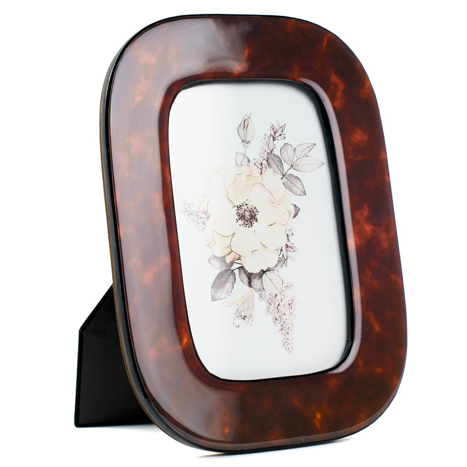 Photo frame Klaids, brown, 10x15cm photograph, H20.5x15.5x9cm