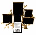 Photo frame Klods x5, gold color, 4.8x4.8/7x4.8/ 6.2x8.8/6.2x6.2cm photograph, H20x24x12cm
