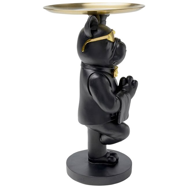 Приставной столик Cool Buldog tray, черный/золотой цвет, H56x39x34cm