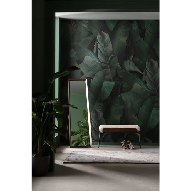 Bench Marc, brown/light beige, H50x140x45cm