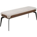 Bench Marc, brown/light beige, H50x140x45cm