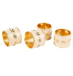 Napkin ring Palencija set of 4, H3.5cm, D4cm