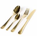 Набор столовых приборов Maku Cutlery gold на 4 персон, 16 шт., золотой цвет, H5.5x17x29cm