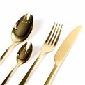Набор столовых приборов Maku Cutlery gold на 4 персон, 16 шт., золотой цвет, H5.5x17x29cm