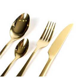 Набор столовых приборов Maku Cutlery gold на 4 персон, 16 шт., золотой цвет, H5.5x17x29cm