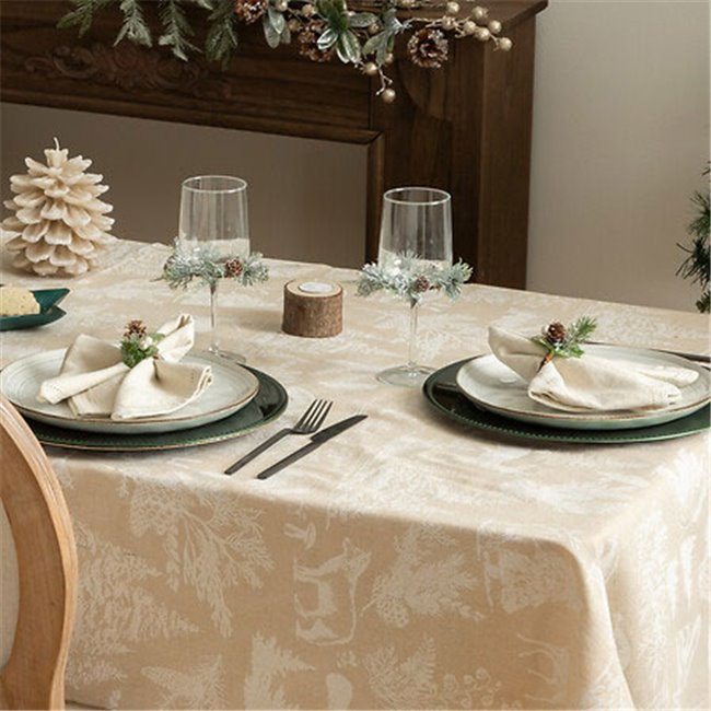 Скатерть Animal, бежевый, 140x240cm