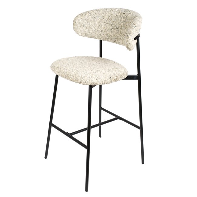 Барный стул Landsem 1038-3, бежево-серый, H104x52x50.5cm, высота сиденья 75cm