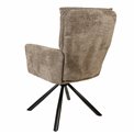 Dinning chair Arringo 20K, taupe, rotatable 180 degrees, H93.5x67x57cm, seat height 50cm