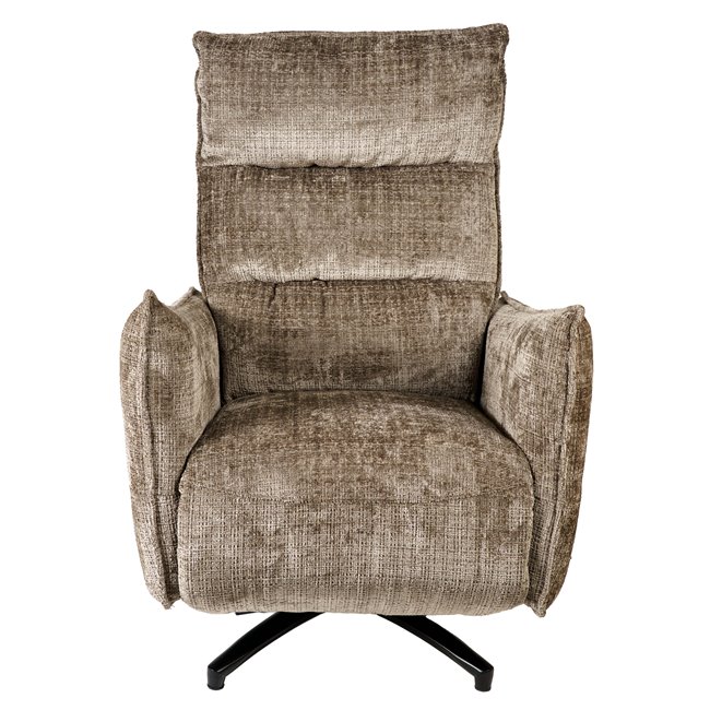 Electric recliner Amandy cremona-24 K, 2 motors, brown, rotatable 360 degrees, H74-110x76x90-158cm, seat height 40-51cm
