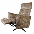 Electric recliner Amandy cremona-24 K, 2 motors, brown, rotatable 360 degrees, H74-110x76x90-158cm, seat height 40-51cm