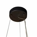 Подвесной светильник Rully black, черно-белый, H18-110cm, D50cm, LED 28.8W, 3000K, 2300lm
