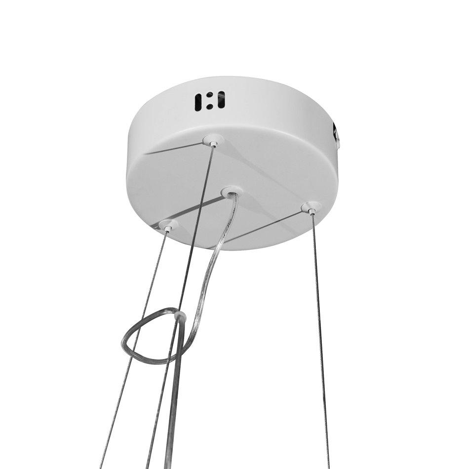 Pendant lamp Rully white, H18-110cm, D50cm, LED 28.8W, 3000K, 2300lm