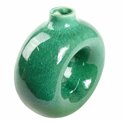 Vase Basilio green, porcelain, H18x9x19cm
