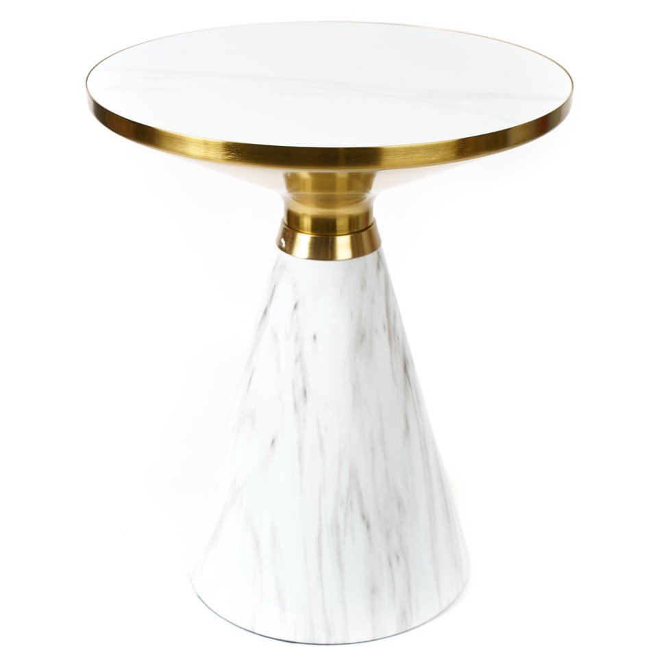 Side table Jakobsberg, iron/ceramic, D50cm H60cm