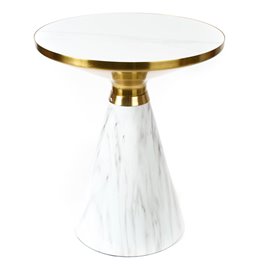 Side table Jakobsberg, iron/ceramic, D50cm H60cm