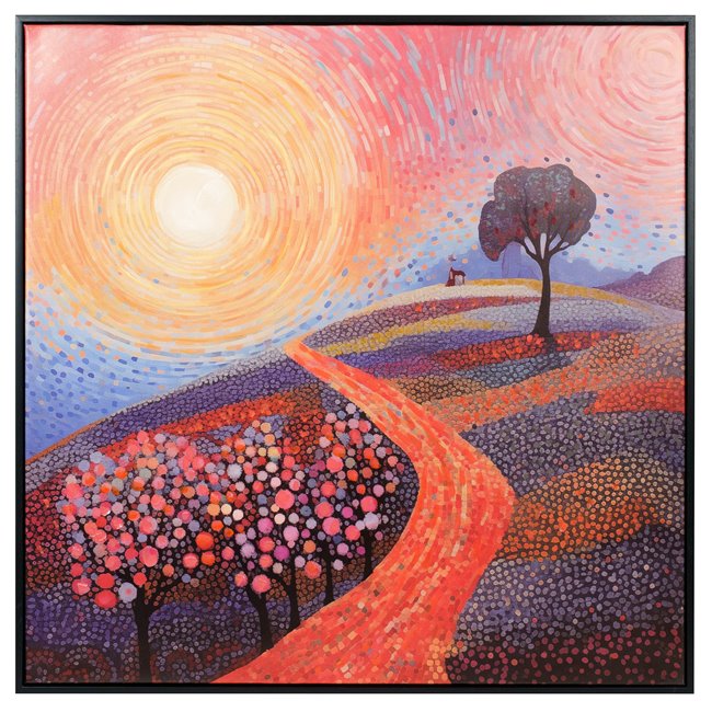 Canva Way into the yellow, 80x80x3.5cm