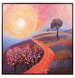 Canva Way into the yellow, 80x80x3.5cm