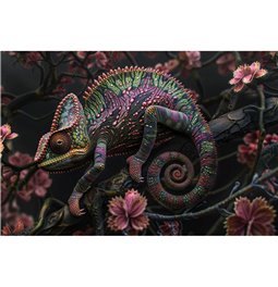 Стеклянная картина Chameleon, 120x80x0.4cm