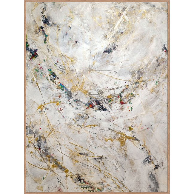 Canva Abstract gold accenteo, 90x120x4cm