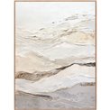 Canva White waves, 90x120x4cm