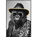 Стеклянная картина Cool Gorilla с LED, 60x90x3.5cm