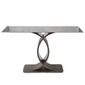 Console Warington, sintered stone/metal,  H85x140x40cm