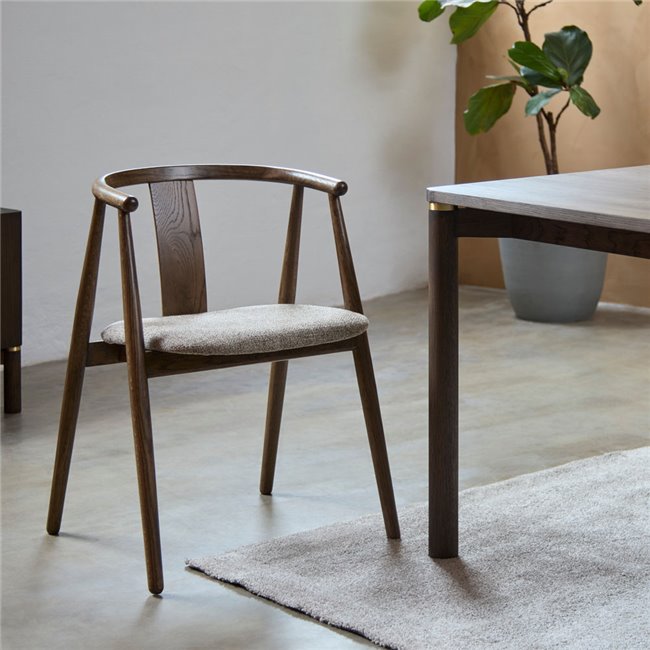 Кресло для отдыха NOLIO 36, дуб, коричневый/обожженный дуб цвет , H76.6x52x59cm