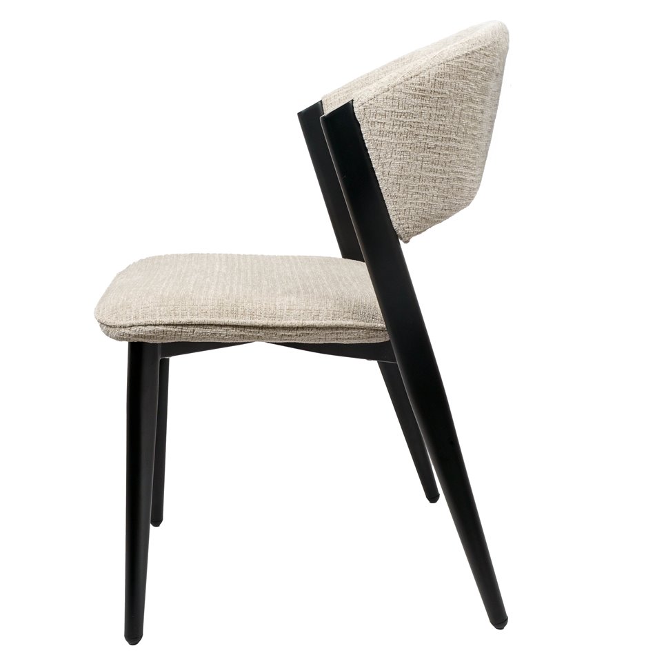 Dining chair Oliveri beige 6, H80.5x51x57cm