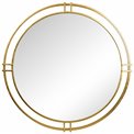 Wall mirror Ballen, gold color, D81x5cm
