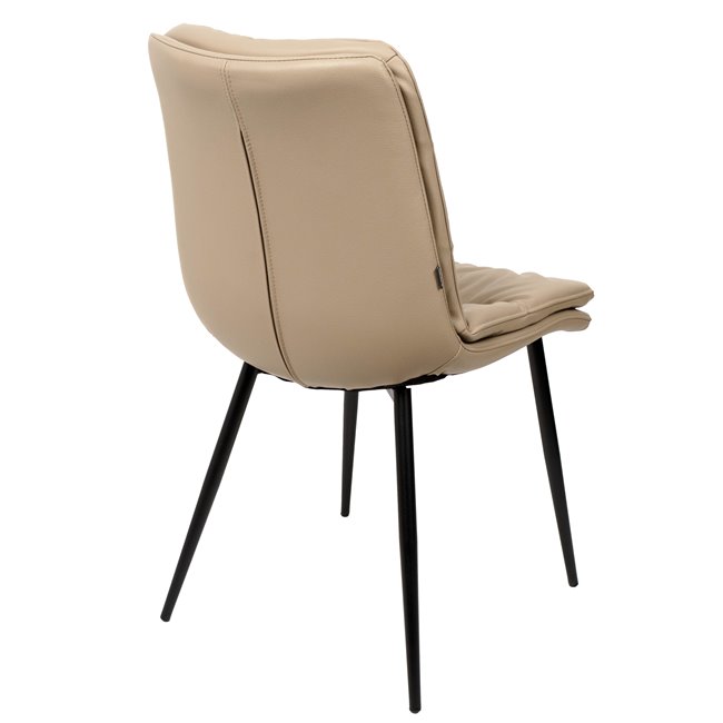 Dining chair Tirro 20753 cappuccino, H84.5x62.5x47.5cm, seat height 49.5cm