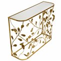 Console Botany L, mirror top, gold color, H75x100x30cm