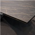 Extendable dining table Faberg, metal/glass/ceramic, 180-260x95cm H76cm