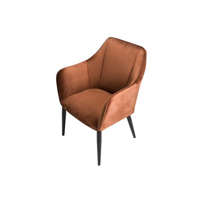 Armchair Sabara, brown colour, 64x60xH84cm, seat height 40cm