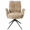 Dining chair Fiorentino 39, rotatable 360 degrees, brown,  H88x66x63cm, seat height 48.5cm