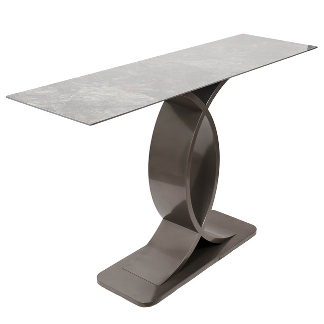 Console Warington, sintered stone/metal,  H85x140x40cm