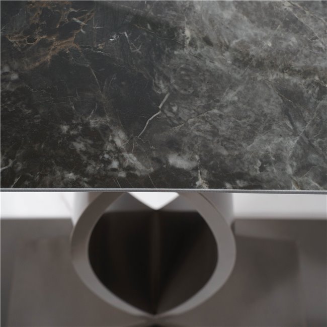 Console Warington, sintered stone/metal,  H85x140x40cm