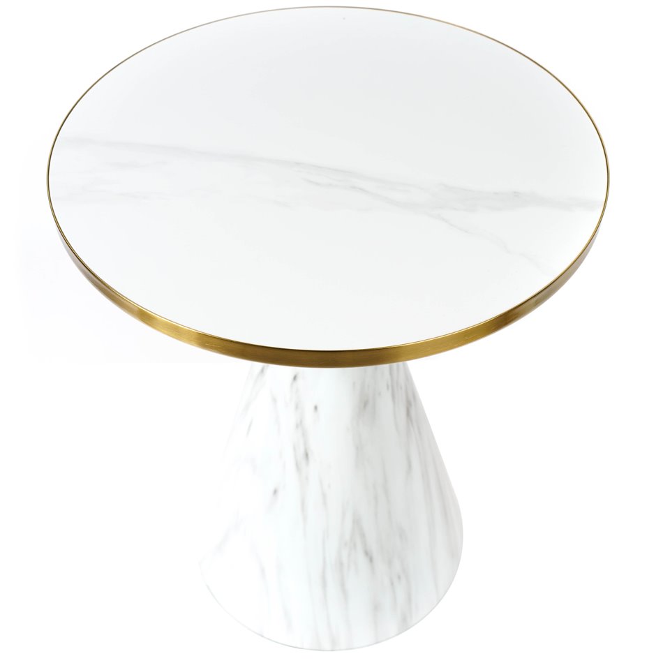 Side table Jakobsberg, iron/ceramic, D50cm H60cm