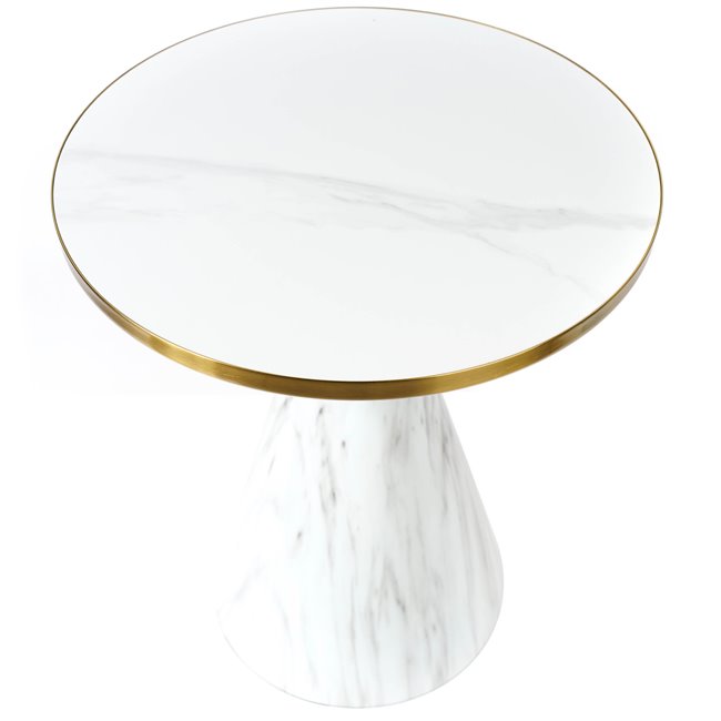 Side table Jakobsberg, iron/ceramic, D50cm H60cm