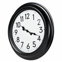 Wall clock Zetea, black/white, D50.8x5.8cm