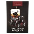Chill Skull set 9 ice cubes, H2x2x2cm