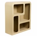 Etagere Soleya 4 medium beige, MDF, H85x75x30cm