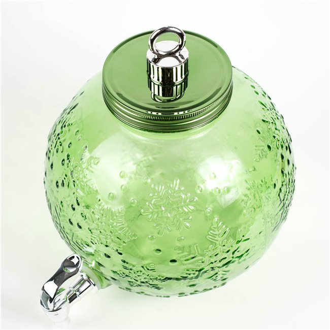 Winteria Beverage dispencer christmas ball 5.7 L green, H28x23x26.5cm