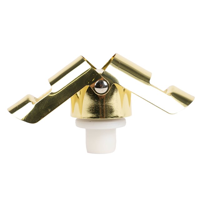Champagne stopper, gold color, H5.5x4x4cm