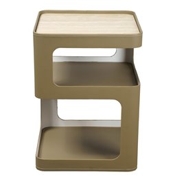 Side table Jakobsfors, iron/ceramic/PU, 40x40cm H55cm