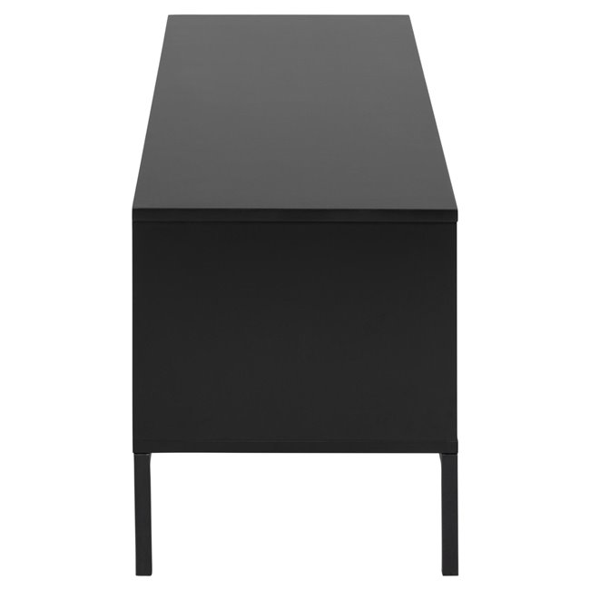 TV table Seaford, black, steel/MDF, H45x40x140cm