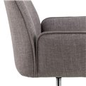 Office chair Alenda, swivel, grey-brown, H99x61.5x59.5cm, seat height 47-60cm