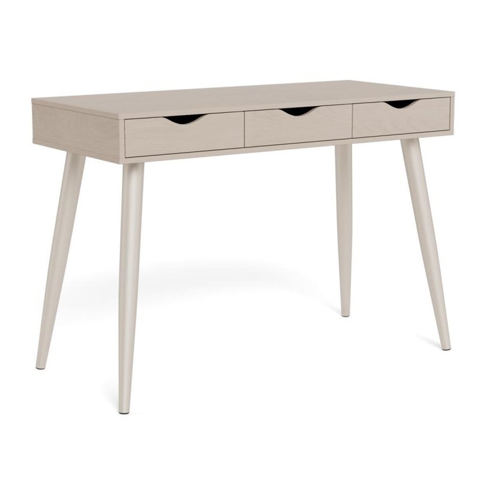 Office desk Aptun, beige, steel/MDF, H77x50x110cm