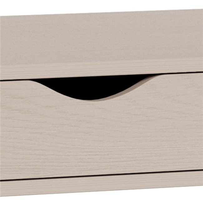 Office desk Aptun, beige, steel/MDF, H77x50x110cm